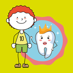 boy tooth isolated icon design, vector illustration  graphic 