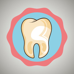 symbol tooth isolated icon design, vector illustration  graphic 