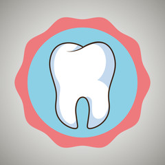 symbol tooth isolated icon design, vector illustration  graphic 