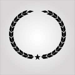 wreath icon vector