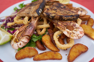 Seafood platter