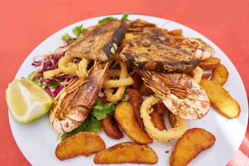 Seafood platter