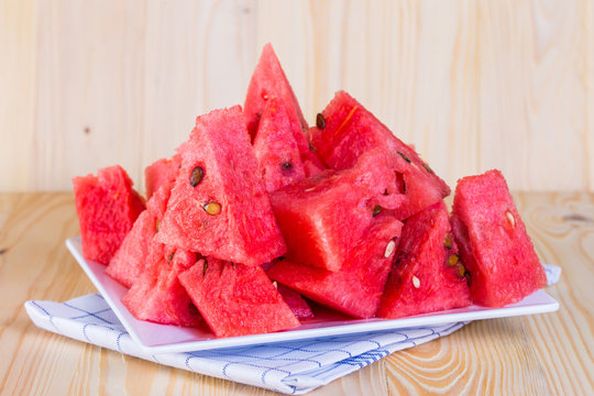 Watermelon fruit is sweet.