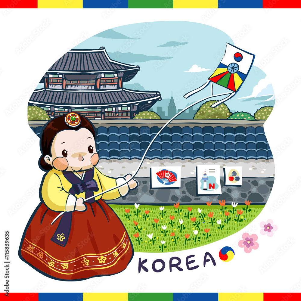 Canvas Prints adorable Korea poster