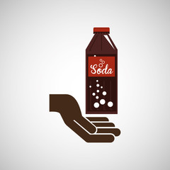 hand with soda icon