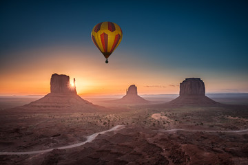 Viewing sunrise at Monument Valley