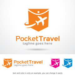 Pocket Travel Logo Template Design Vector