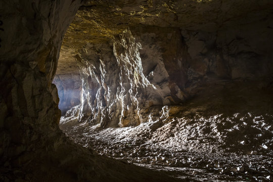 Abandoned limestone adit