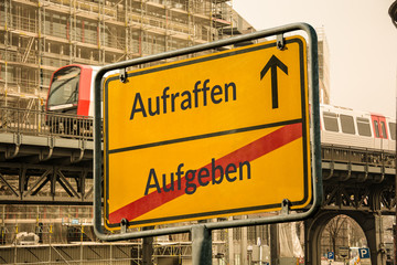 Schild 113 - Aufraffen