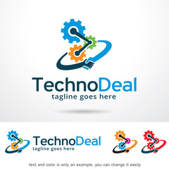 Technology Deal Logo Template Design Vector