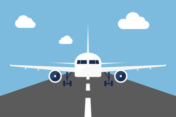 Front View of An Aircraft 