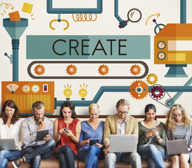 Create Innovation Imagination Development Ideas Concept
