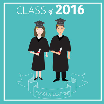 Congratulations class 2016 graduated with deploma,bachelor,maste