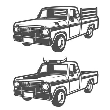 Set of farm truck for logo,emblems and design.
