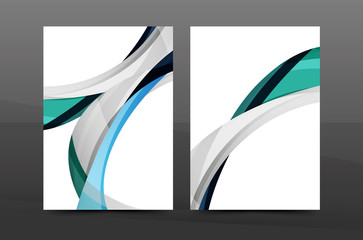 Color waves abstract background