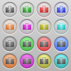 Dollar bag plastic sunk buttons