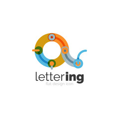 Letter logo business icon