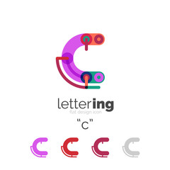Letter logo line concept