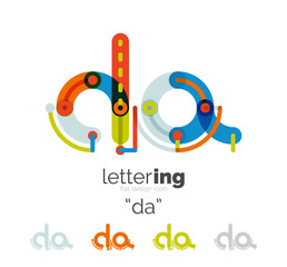 Letter logo line concept