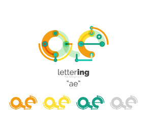 Alphabet letter font logo business icon