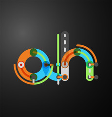 Fototapeta premium Company branding logo of initial letters