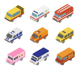 Isometric Public City Transport 