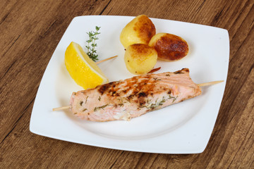 Baked salmon