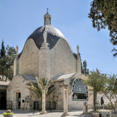 Fototapeta na wymiar Dominus flevit, römisch-katholischen Kirche auf dem Ölberg in Jerusalem
