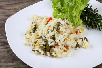 Rice with vegetables