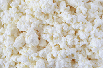 crumbly cottage cheese all over the frame - 115854428