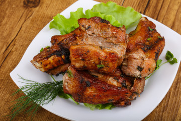 Pork ribs bbq