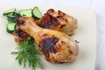 Roasted chicken legs