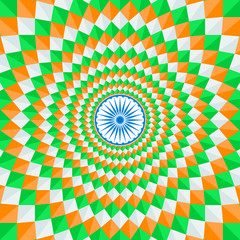 Indian Republic day with Ashoka wheel