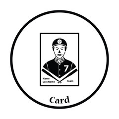 Baseball card icon