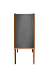 Sidewalk cafe empty blackboard