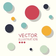 Circle modern business design template.