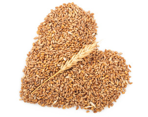 wheat in the form of a heart