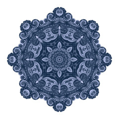 Vector Beautiful Deco Colored contour Mandala