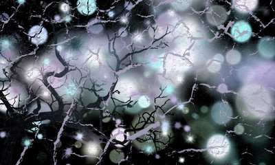 Abstract background image of winter forest