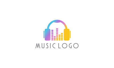 collorfull music logo