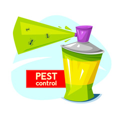 Pest control, concept design, vector illustration