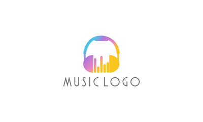 collorfull music logo