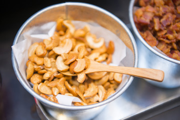 cashew nut for topping in salad
