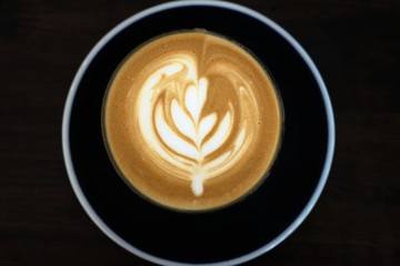 A cup of latte art