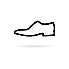 Mens dress shoe vector isolated