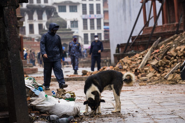 Durbar-Platz in Kathmandu nach dem Erdbeben