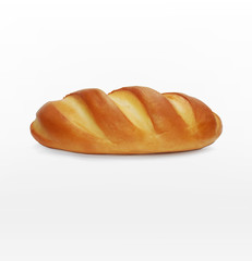 vector bread (loaf) isolated on white background