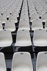 Naklejka premium White numbered seats