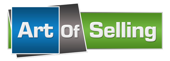 Art Of Selling Green Blue Horizontal 
