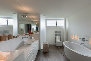 Interior, comfortable bathroom
